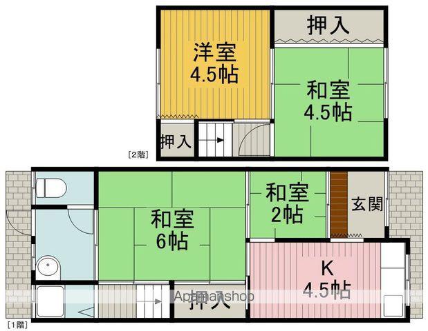 蛍池北町3−5−5(柿本貸家北号室)(4K)の間取り写真
