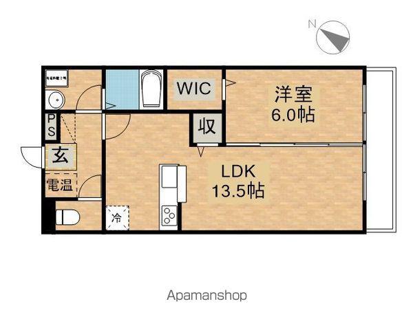 カーザフェリーチェ(1LDK/1階)の間取り写真