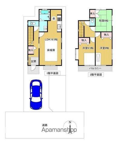 中央本線 東小金井駅 徒歩5分 2階建 築21年(3LDK)の間取り写真