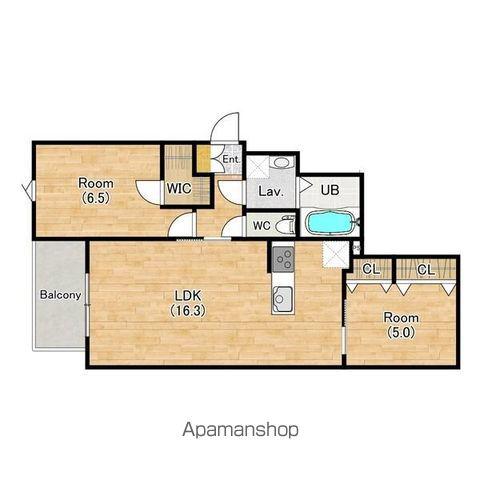 ブルームひまわり(2LDK/2階)の間取り写真