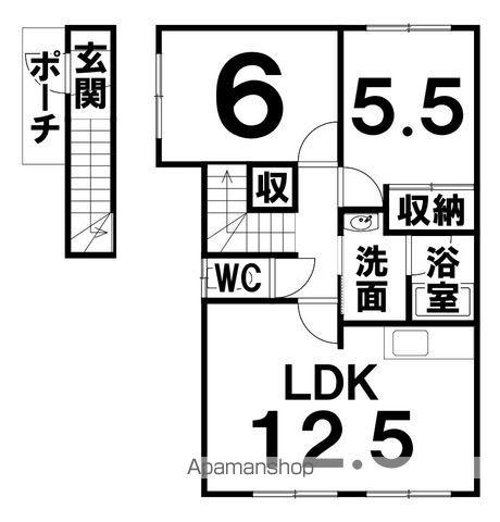 大垣貸家(2LDK)の間取り写真