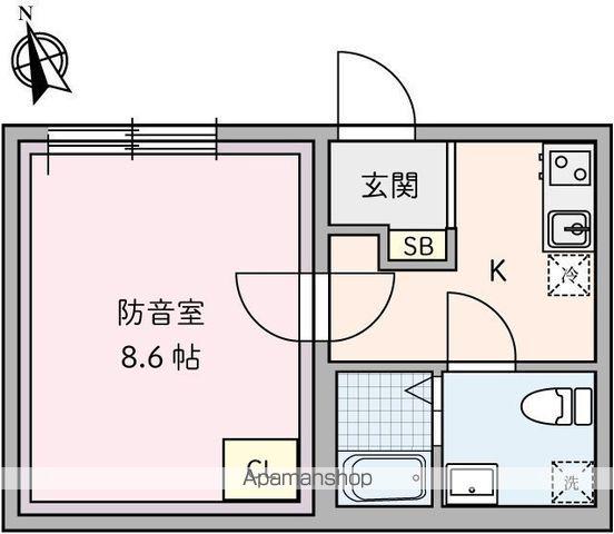 ラシクラス豊玉北(1K/2階)の間取り写真