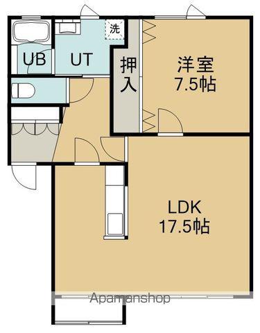 リッツカールトン(1LDK/1階)の間取り写真