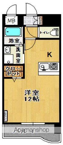 セレーノ・Ⅱ(ワンルーム/3階)の間取り写真