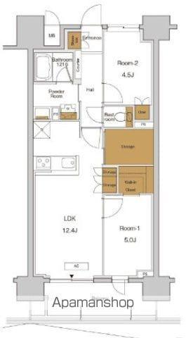 RJRプレシア東十条ガーデン(2LDK/14階)の間取り写真