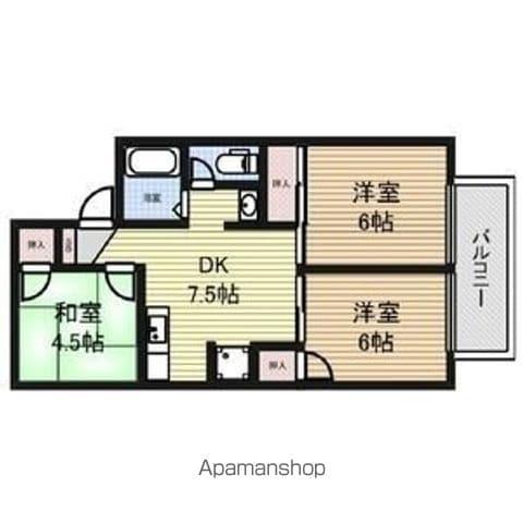 プチセジュール(3DK/2階)の間取り写真