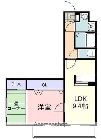 ポローニア北番町(1LDK/5階)の間取り写真