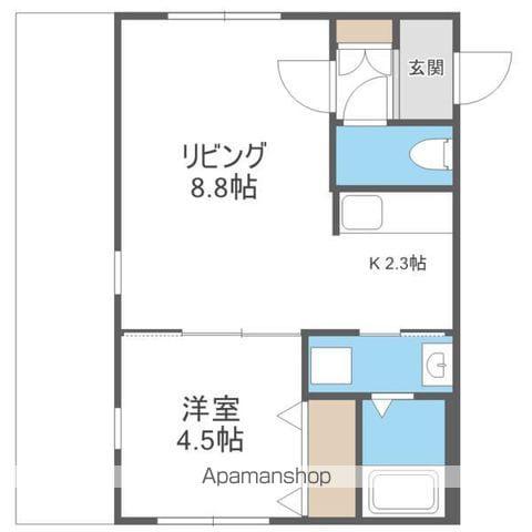 麻生町5丁目MS (1LDK/4階)の間取り写真