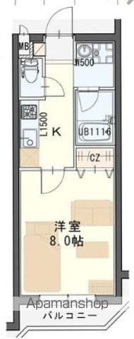 しゃとれきたやま(1K/3階)の間取り写真