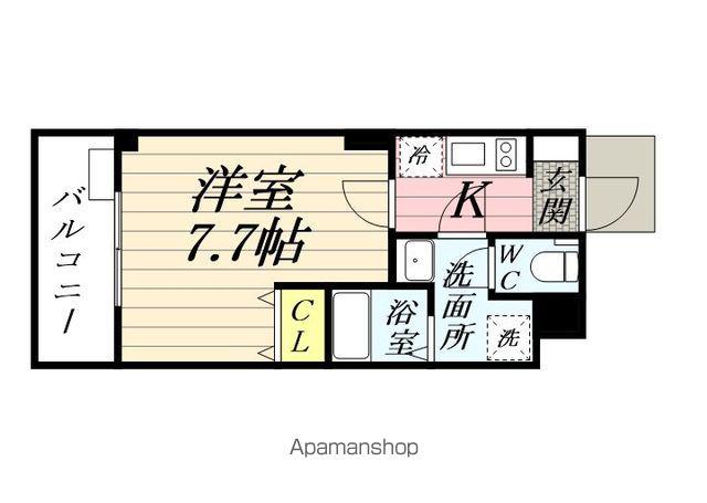 THE INFIELD 上大岡(1K/3階)の間取り写真