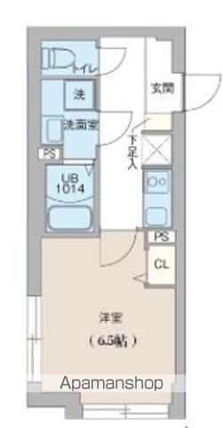 クリオ ラモード目黒洗足(1K/3階)の間取り写真