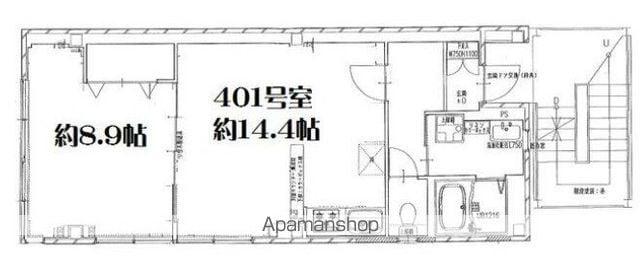 リーヴェルステージ横濱グラシア(1LDK/4階)の間取り写真