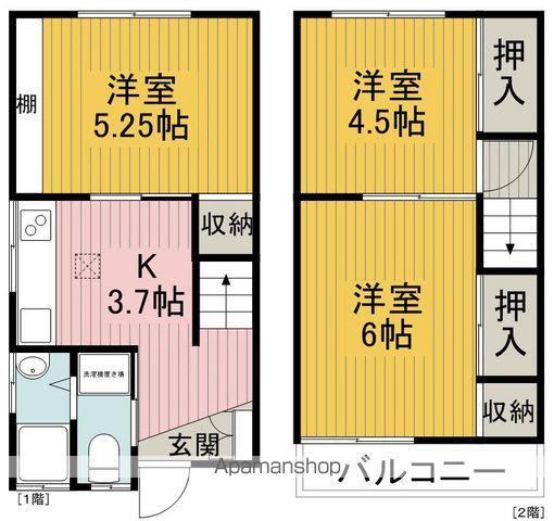 箕輪1−14−13(3K)の間取り写真
