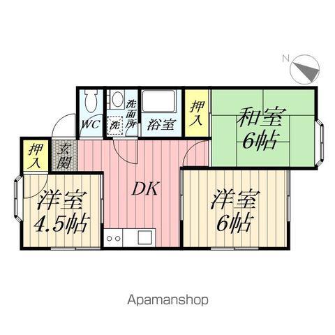 豊田ハイツ(3DK/1階)の間取り写真