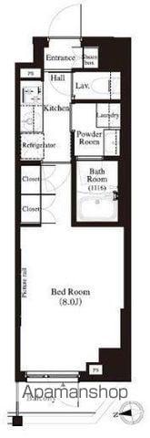 アーバンパーク江古田の森(1K/4階)の間取り写真