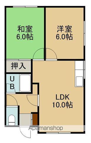 コーポ道(2LDK/1階)の間取り写真