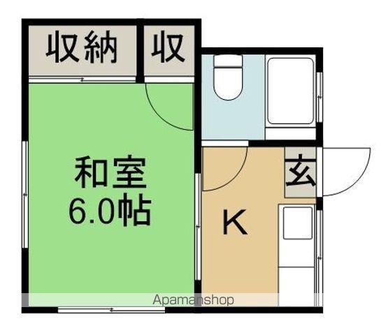 Y・Tコーポ(1K/1階)の間取り写真