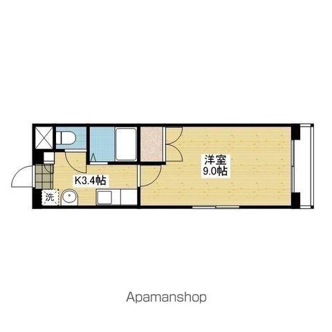 ブルーミングローズ(1K/1階)の間取り写真