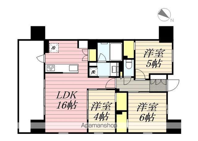 センチュリー千葉みなと(3LDK/3階)の間取り写真