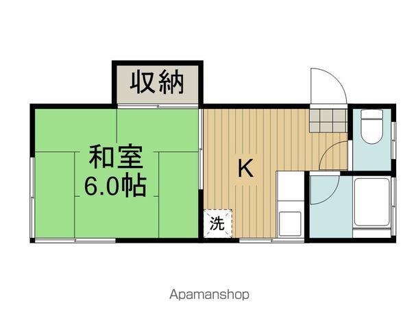 葵荘(1K/2階)の間取り写真