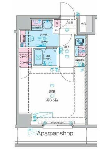GENOVIA青砥Ⅱ(1K/1階)の間取り写真