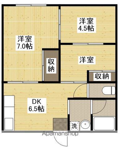 メゾン常磐(3DK/1階)の間取り写真