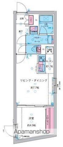 GENOVIA池袋(1LDK/4階)の間取り写真