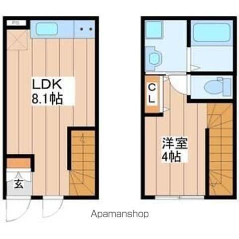 HAUOLI(1LDK/1階)の間取り写真