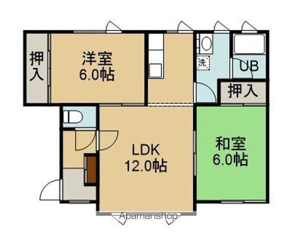 テラスアイアイ(2LDK/2階)の間取り写真