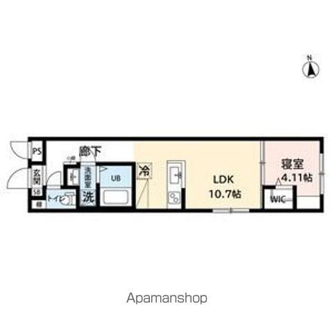 AMIRL PREMIER IMAIKE(1LDK/3階)の間取り写真