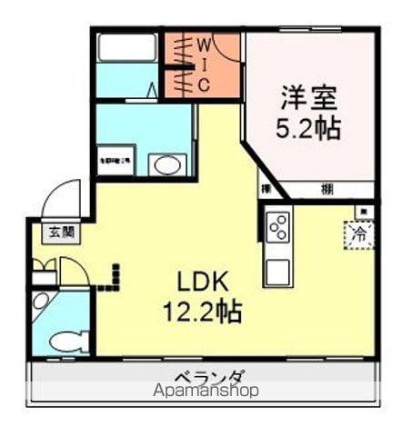 鈴木ハイツ(1LDK/1階)の間取り写真
