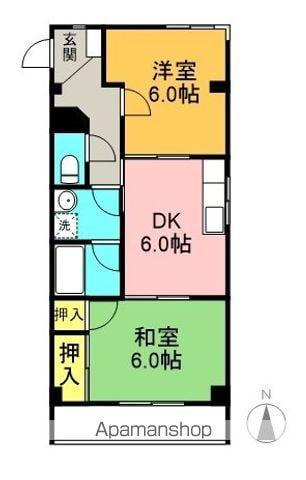 コンフォートM(2DK/3階)の間取り写真