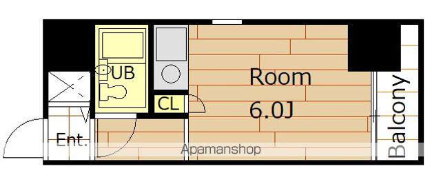 ラ・ハイール住吉(ワンルーム/2階)の間取り写真