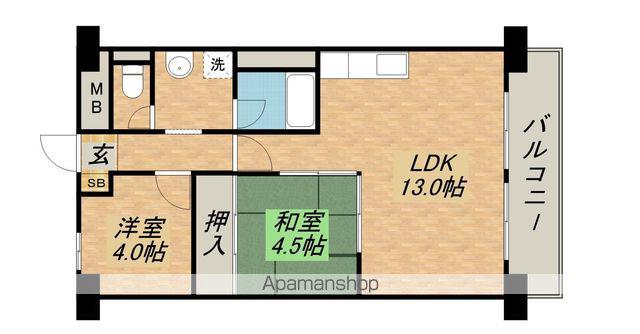 シノックス守山(2LDK/8階)の間取り写真