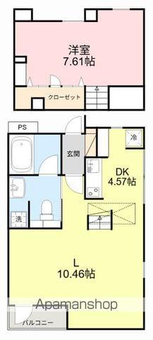 SOAR-邑(1LDK/2階)の間取り写真