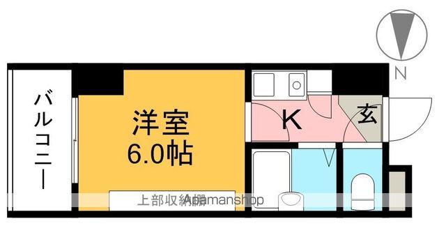 セブンシーズ入明アネックス(1K/3階)の間取り写真