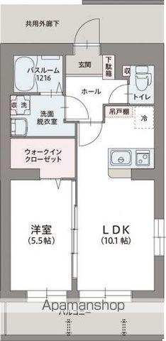 アルカ宮前(1LDK/5階)の間取り写真
