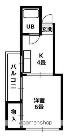 SUN SIDE10(1K/3階)の間取り写真