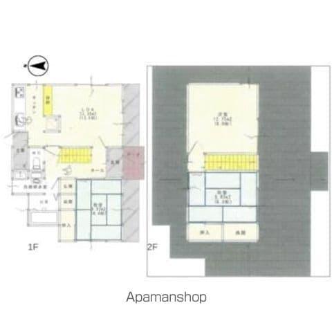 東北本線 岩手飯岡駅 徒歩77分 2階建 築45年(3LDK)の間取り写真