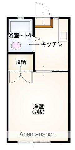 グリーンハイツ(1K/1階)の間取り写真