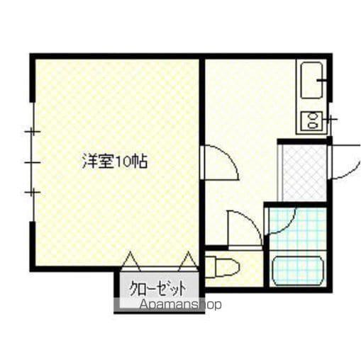 スマイニー 夕顔瀬(1K/2階)の間取り写真