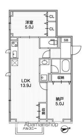 I-LAND荻窪(2LDK/1階)の間取り写真