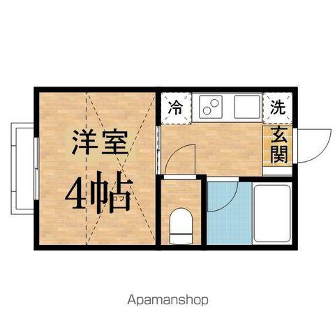 マイプレイス百草園(1K/2階)の間取り写真