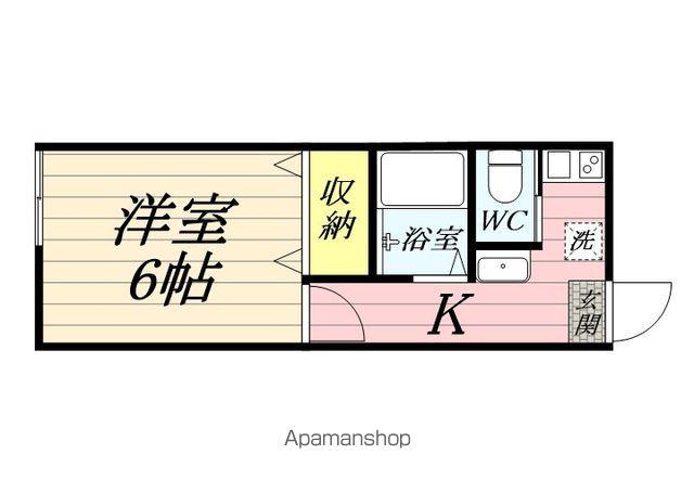 さくらハイツ(1K/2階)の間取り写真