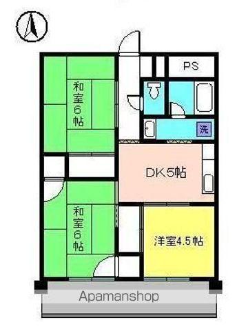 第90杉フラット(3DK/7階)の間取り写真