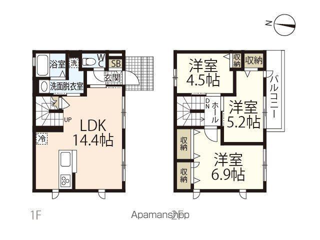 MAISON NEUF(3LDK)の間取り写真