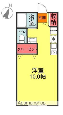 SYMPATHIQUE(ワンルーム/1階)の間取り写真