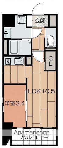 THE APARTMENT開(1LDK/1階)の間取り写真