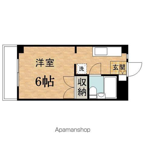 メゾングリーンライフ(ワンルーム/3階)の間取り写真