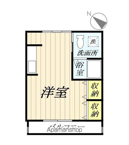 安心ハウス八潮(ワンルーム/2階)の間取り写真